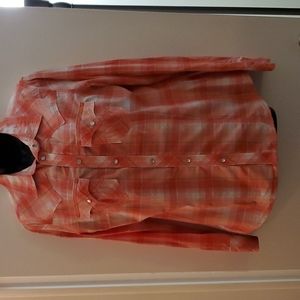 True Religion Women's plaid button up